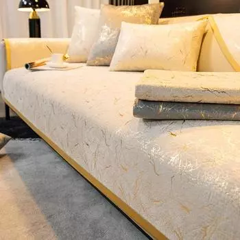 Роскошный черный чехол для дивана, полотенце, нескользящий чехол для дивана, подушка, чехол для гостиной, многоразмерный шенилл, защитная пленка для мебели 70x70cm 1pcs