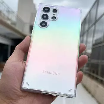 Роскошный цветной прозрачный противоударный чехол для Samsung Galaxy S22 S21 S20 Ultra Plus Fe Note 20 10 A51 A71 A52 A72 4g 5g for S10 Plus прозрачный