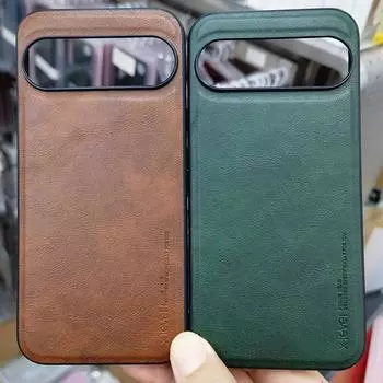 Роскошный деловой кожаный чехол X-Level для Google Pixel 9 Pro Pixel 9 Pro XL Ретро деловой чехол X Level из искусственной кожи с защитой от ударов Choose Your Model&For Pixel 9 Pro XL чёрный