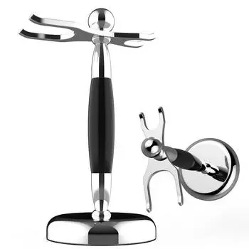 Роскошный держатель для бритвы, подставка из смолы, хромированная ручка из нержавеющей стали, качественный держатель для бритья, набор бритвенных помазков для мужчин, инструмент для бритья