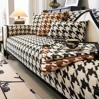 Роскошный диван-подушка Four Seasons General Fresh Ink из кожи, подушка для дивана из шенилла, современный простой комбинированный чехол для дивана 70x70