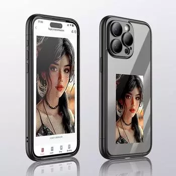 Роскошный DIY NFC экранный дисплей съемный магнитный интеллектуальный чехол для телефона для iPhone 15 Pro Max 15Plus защитная пленка для объектива For iPhone 15