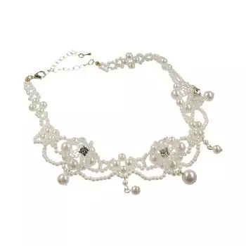 Роскошный дизайн хрустальная ключичная цепочка кисточка невеста ювелирные изделия милое ожерелье снежинка подарок на день рождения белый