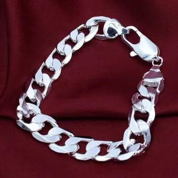 Роскошный дизайнерский браслет шириной 4-10 мм для мужчин, женщин, цепочка LINK, ювелирные изделия, аксессуары, подарки на вечеринку 10MM