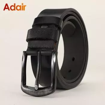 Роскошный дизайнерский кожаный ремень, мужской ремень из натуральной кожи, мужской ремень с пряжкой, модный мужской ремень Ceinture, винтажный ремень AH2111 85cm чёрный