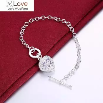 Роскошный дизайнерский кулон в форме сердца из стерлингового серебра 925 пробы для женщин, роскошные модные ювелирные изделия, подарки на свадьбу