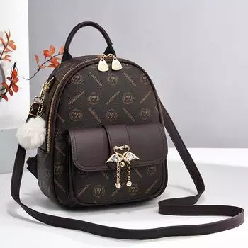 Роскошный дизайнерский женский модный рюкзак из искусственной кожи для девочек, дорожная школьная сумка через плечо, рюкзак для отдыха, женский рюкзак с ретро-принтом