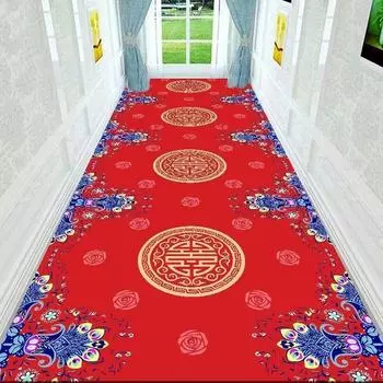 Роскошный длинный коридорный ковер, домашний декор, коврик для лестницы, противоскользящий коврик для коридора, мягкий коврик, моющийся, современный коридор, коврики для лестницы Customized size
