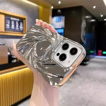 Роскошный гальванический 3D чехол Love для iPhone 15 Pro Max 14 Plus 13 12 Pro 11, универсальный защитный чехол от падения iPhone 15 Pro Max розовый