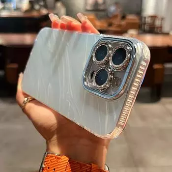 Роскошный гальванический блестящий чехол для телефона iPhone 11 12 13 14 15 Pro Max Plus, противоударный бампер, чехол For iphone 11Pro max