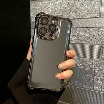 Роскошный гальванический прозрачный чехол для телефона iPhone 15 14 13 12 11 Pro Max Plus X Xs XR Max, противоударный прозрачный чехол с бампером For iPhone 11Pro