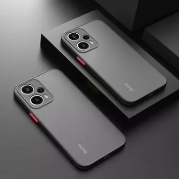 Роскошный гибридный жесткий чехол на заднюю панель для Xiaomi Redmi Note 12 12S 11 11S 10 10S 9 9S Pro 10A 10C 9A 9C матовый силиконовый мягкий чехол iPhone 12Mini красный