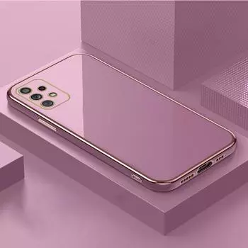 Роскошный глянцевый чехол для телефона Samsung Galaxy A13 A23 A33 A53 A73 A12 A22 A32 A52 A72 A31 A51 A71 A50, силиконовый чехол A81 чёрный