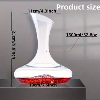 Роскошный хрустальный графин для красного вина, 1 шт., персонализированный и креативный домашний диспенсер для вина с утолщенным стеклом 1 Piece