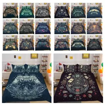 Роскошный игровой чехол с принтом в виде ручки, наволочка из полиэстера, мужское постельное белье для дома, пододеяльники размера «queen-size» UK Single 135x200cm