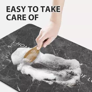 Роскошный каменный коврик для ванной, быстросохнущий коврик для ног, противоскользящий коврик для душа, ванной комнаты, туалетные коврики, моющиеся для гостиной 40cmx60cm