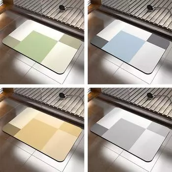 Роскошный каменный коврик для ванной, коврики для ног в душевой, противоскользящий коврик для туалета, быстросохнущий кухонный коврик, суперабсорбирующий коврик из диатомовой грязи 40x60cm -Diatom Mud