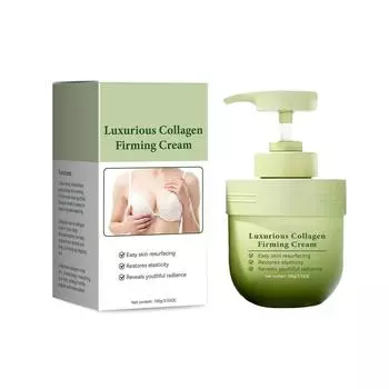 Роскошный коллагеновый укрепляющий крем для кожи, лосьон для тела, улучшает тусклую, грубую и сухую кожу, глубоко увлажняет и подтягивает 100 г One Size зелёный