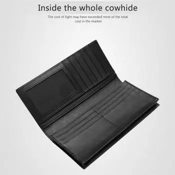 Роскошный кошелек из плетеной коровьей кожи премиум-класса, мужской кошелек-портмоне с RFID-защитой, большой вместимости, для нескольких карт
