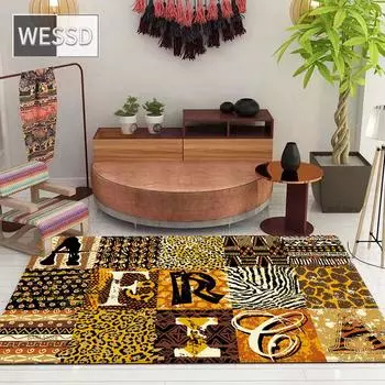 Роскошный ковер с животным принтом, прикроватный коврик для подростковой комнаты, ковер для зала, ковер для журнального столика 40x60cm 1pcs