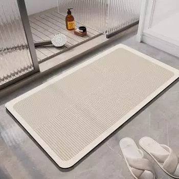 Роскошный коврик для ванной из диотомита, впитывающий коврик для ног в душе, противоскользящий, быстросохнущий, коврик для ванной, коврик для туалета, моющийся 40cmx60cm