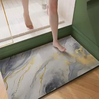 Роскошный коврик для ванной комнаты, нескользящие коврики для ванной, быстросохнущий, суперабсорбирующий коврик для душа, коврик для унитаза, коврик для двери, моющийся 40cmx60cm