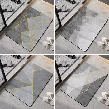 Роскошный коврик для ванной Коврики для ванной Впитывающие коврики для ног Быстросохнущий нескользящий коврик для душа Коврик для унитаза Входной коврик Моющийся 40cmx60cm