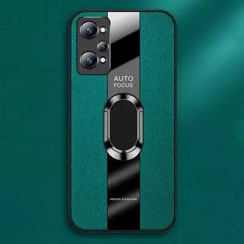 Роскошный кожаный чехол для Realme GT Neo 2 2T 3 3T GT2 Pro Flash 5G, чехол с кольцом-держателем, чехол для телефона Realme GT GT2 Master Explorer Realme GT Neo 2 чёрный