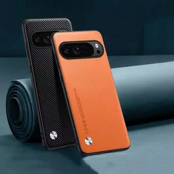 Роскошный кожаный чехол для телефона Google Pixel 9 Pro 8Pro 7 6 Pro 8A 7A 6A 5A 4A 4XL простая кожа противоударный мягкий чехол на заднюю панель Pixel 4 XL светло-фиолетовый