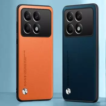 Роскошный кожаный чехол для телефона, простой, противоударный, для Xiaomi Redmi K70 K70Pro K70e, мягкая задняя крышка, деловой, на ощупь Redmi K60 Ultra