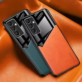 Роскошный кожаный чехол для телефона Samsung Galaxy A14 A24 A34 A54 M14 5G M04 A04 A04E A04S, магнитный силиконовый защитный чехол For Samsung M14 5G чёрный