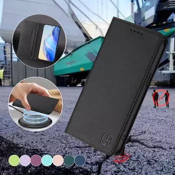 Роскошный кожаный чехол для VIVO Y76 Y300 S20 Y19S X200 V40 X100S Y18/iQOO Z9X RFID-блокирующий слот для карт Магнитная подставка для притяжения Ударопрочный откидной чехол Vivo Y31 4G 2021 india темно-фиолетового