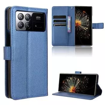 Роскошный кожаный чехол для Xiaomi Mix Fold 3, 2023, винтажный чехол для телефона Mix Fold 3, откидной магнитный чехол-бумажник For Mix Fold 3 чёрный