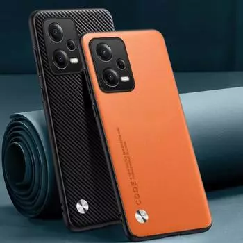 Роскошный кожаный чехол для Xiaomi Redmi Note 12 4G 12 Pro Plus 5G 12S, силиконовый защитный чехол для телефона Redmi Note 12 Turbo Redmi Note 12 4G матовый черный