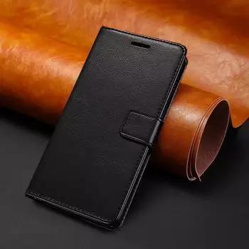 Роскошный кожаный чехол-книжка-бумажник для телефона Xiaomi Redmi Note 13 Note13 Pro Plus Note13Pro Note13ProPlus 4G 5G, чехол-держатель с гнездом для карты памяти For Redmi Note 13Pro Plus чёрный