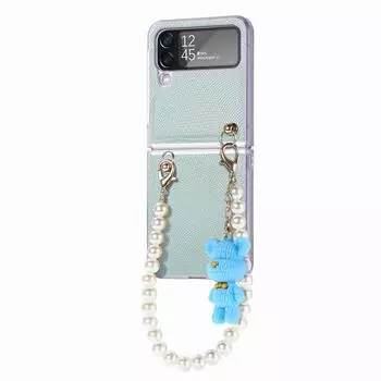 Роскошный кожаный чехол с защитой от пыли и ремешком для Samsung Galaxy Z Flip 4 5g Flip4 Zflip4, противоударный чехол для Samsung Z Flip4, чехлы for Samsung Z Flip 4 белый