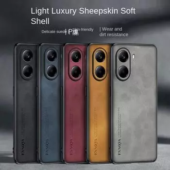 Роскошный кожаный чехол Skinsheep для Xiaomi POCO X7 Pro X 7 Матовый чехол для POCOX7pro X7Pro Redmi Turbo 4 Note 14 Pro Plus Camera TPU Противоударный бампер POCO X7 Pro чёрный