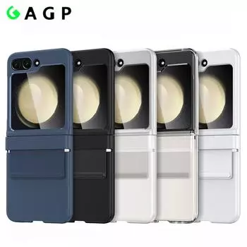 Роскошный кожаный флип-чехол 5 6 для Samsung Galaxy Z Flip 5 3 4 6 противоударный жесткий акриловый тонкий чехол ZFlip5 Flip3 Flip4 For Samsung Z Flip5