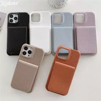 Роскошный кожаный флип-кошелек с держателем для карточек для телефона для Iphone 14 Pro Max 11 12 13 Mini Xr X Xs 8 7 Plus Se, чехол-подставка с слотом для фото For 7 Plus-8 Plus зелёный