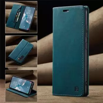 Роскошный кожаный магнитный чехол-кошелек с откидной крышкой для Samsung Galaxy A55 A35 A25 A15 A73 A53 A33 A23 A72 A52 A52S A32 A12 A13 A14 A54 A34 5G противоударный чехол A55 5G чёрный