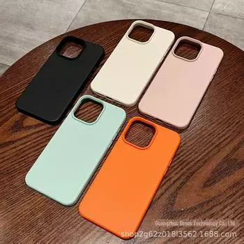 Роскошный кожаный однотонный чехол для iPhone 14 Pro Max/16/13/12/11 iPhone 12 розы красного