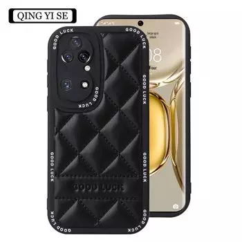 Роскошный кожаный защитный чехол для Huawei Mate 40 Pro/P50 Pro/Mate 30 - полный комплект объектива с максимальной защитой Huawei p50 чёрный