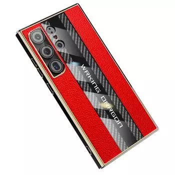 Роскошный кожаный защитный чехол для телефона для бизнеса, легкий чехол для Samsung Galaxy S24 Ultra Plus 5G, противоударный чехол For Samsung S24