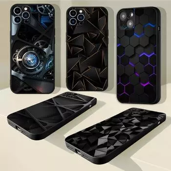 Роскошный крутой чехол для телефона с геометрическим рисунком для iphone 13, чехол для iPhone 11, 12, 13 Mini Pro Max X XS 7 8Plus XR SE2020, аксессуары, чехол Fundas iphone XR