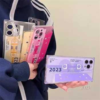 Роскошный квадратный чехол для телефона с 3d кронштейном в стиле ретро для Iphone 14 13 12 Pro Max 11, стильная подставка, противоударная мягкая задняя крышка, принципиально For iPhone 12Pro