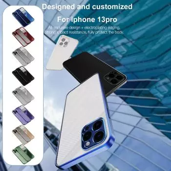 Роскошный квадратный чехол для телефона серии PRO с силиконовым прозрачным покрытием чёрный