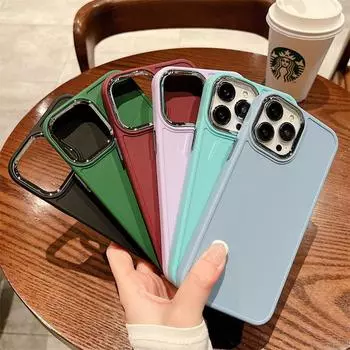 Роскошный квадратный матовый мягкий чехол из жидкого силикона для iPhone 14 13 12 11 Pro Max XR XS 7 8 Plus, противоударный чехол с кольцом для камеры