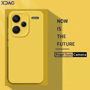 Роскошный квадратный жидкий силиконовый чехол Angel Eyes для Redmi Note 13 Pro Plus 5G Мягкие чехлы для мобильных телефонов Note13 13Pro 13ProPlus Redmi Note 13 5G