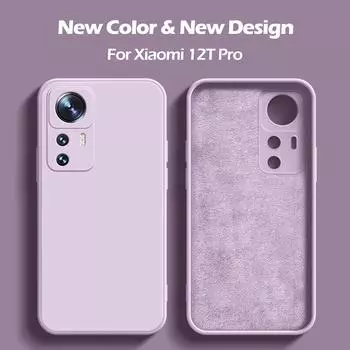 Роскошный квадратный жидкий силиконовый чехол для телефона Xiaomi Mi 12T 12 13 Pro Mi12T Pro противоударный мягкий чехол для Xiaomi 12t Pro For Xiaomi 12 чёрный