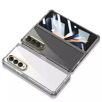 Роскошный легкий четырехугольный чехол Ebesfous для Samsung Galaxy Z Fold 4, 5 г, встроенная пленка против падения, чехол для Fold4 for Galaxy Z Fold 4 прозрачный